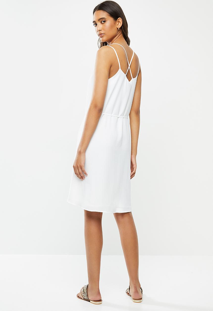 ONLY - Alice strap dress - white
