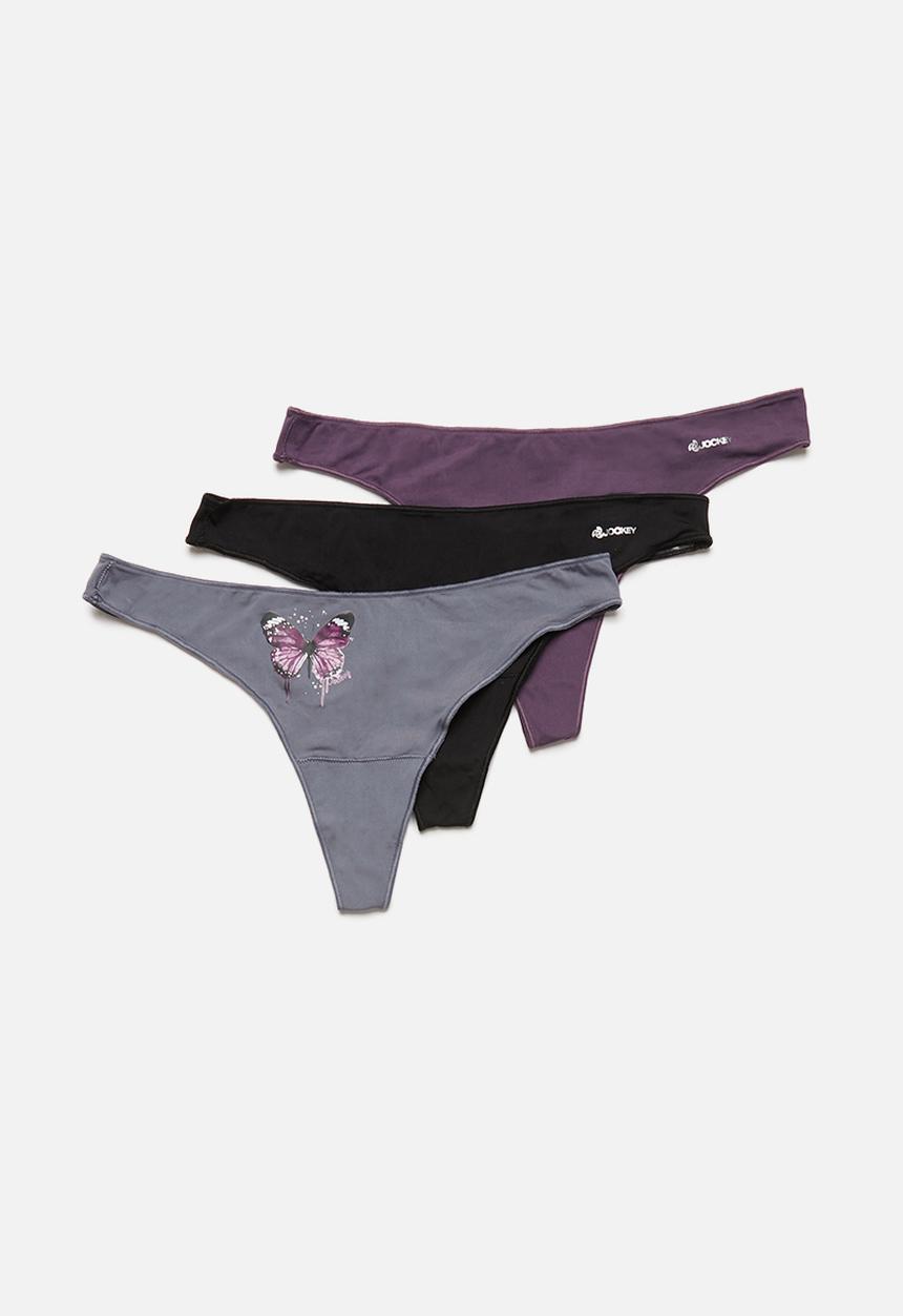 Jockey - Npl g-string 3pk - 2 pln/ 1 iht - muti 