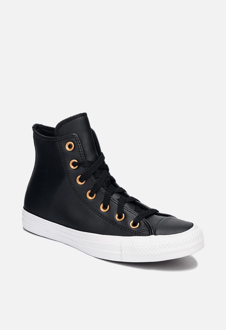 Converse - Chuck taylor all star hi - black/gold/white