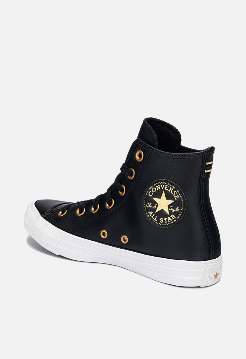 Converse - Chuck taylor all star hi - black/gold/white