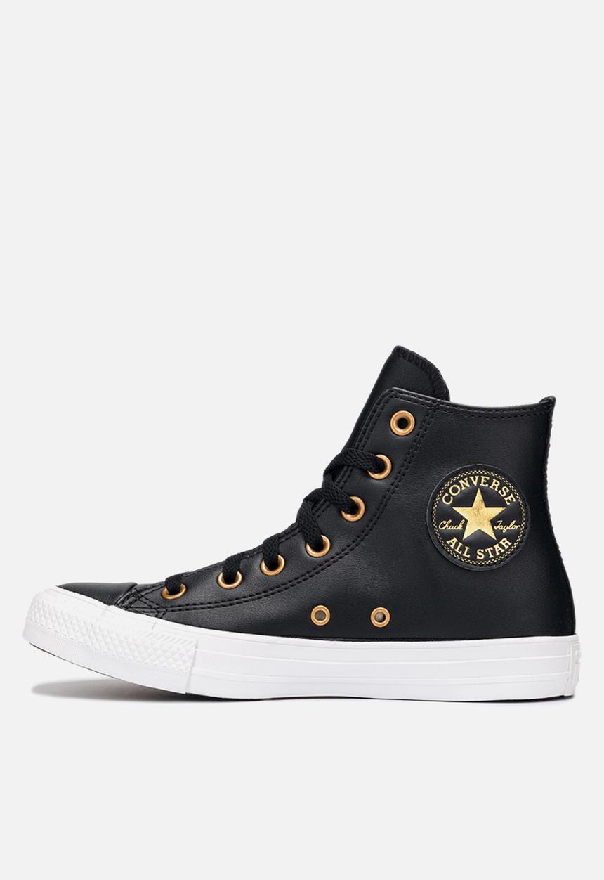 Converse - Chuck taylor all star hi - black/gold/white