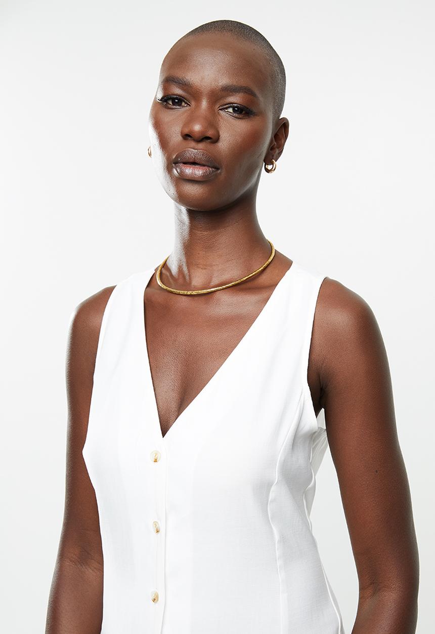 MANGO - Milos dress - white 