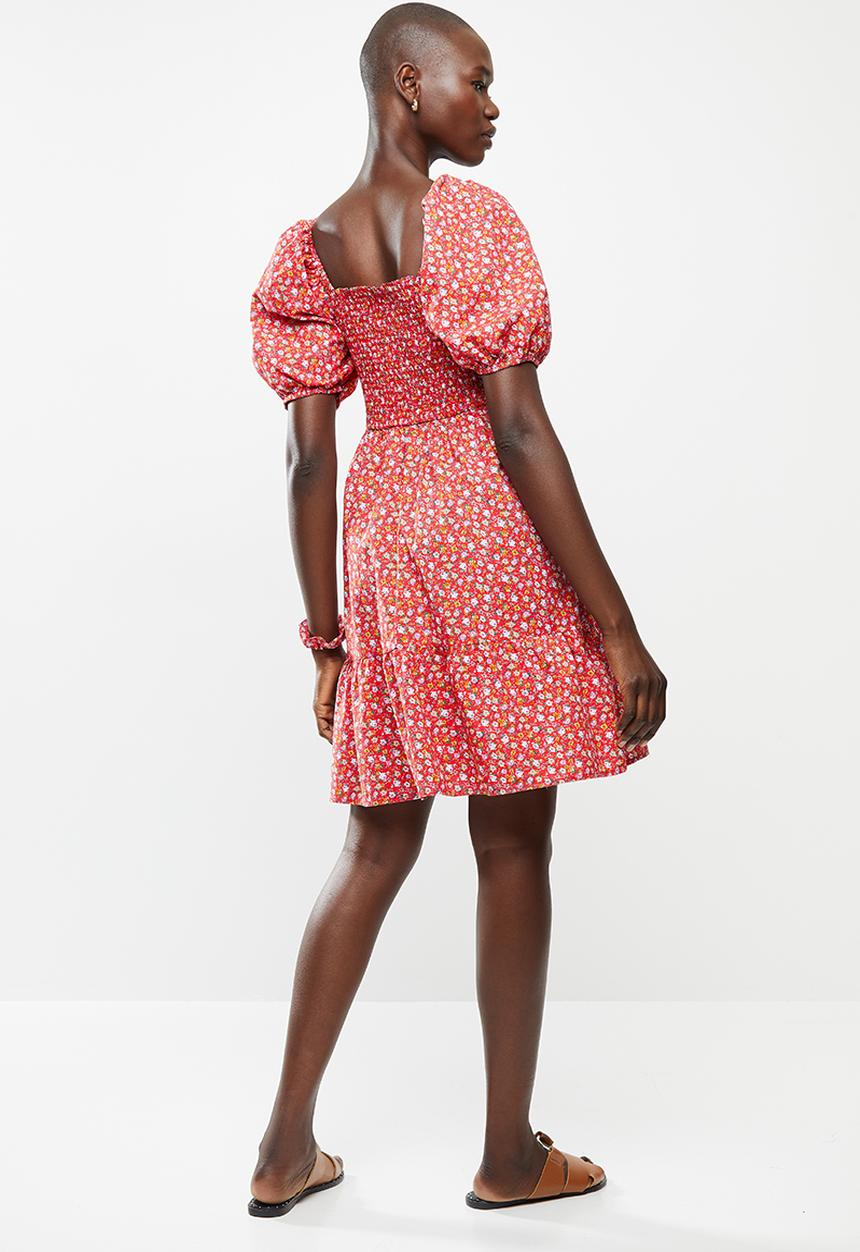 MANGO - Chenai dress - red