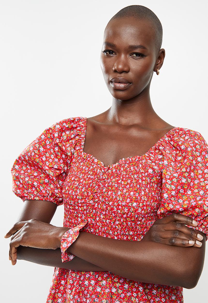 MANGO - Chenai dress - red