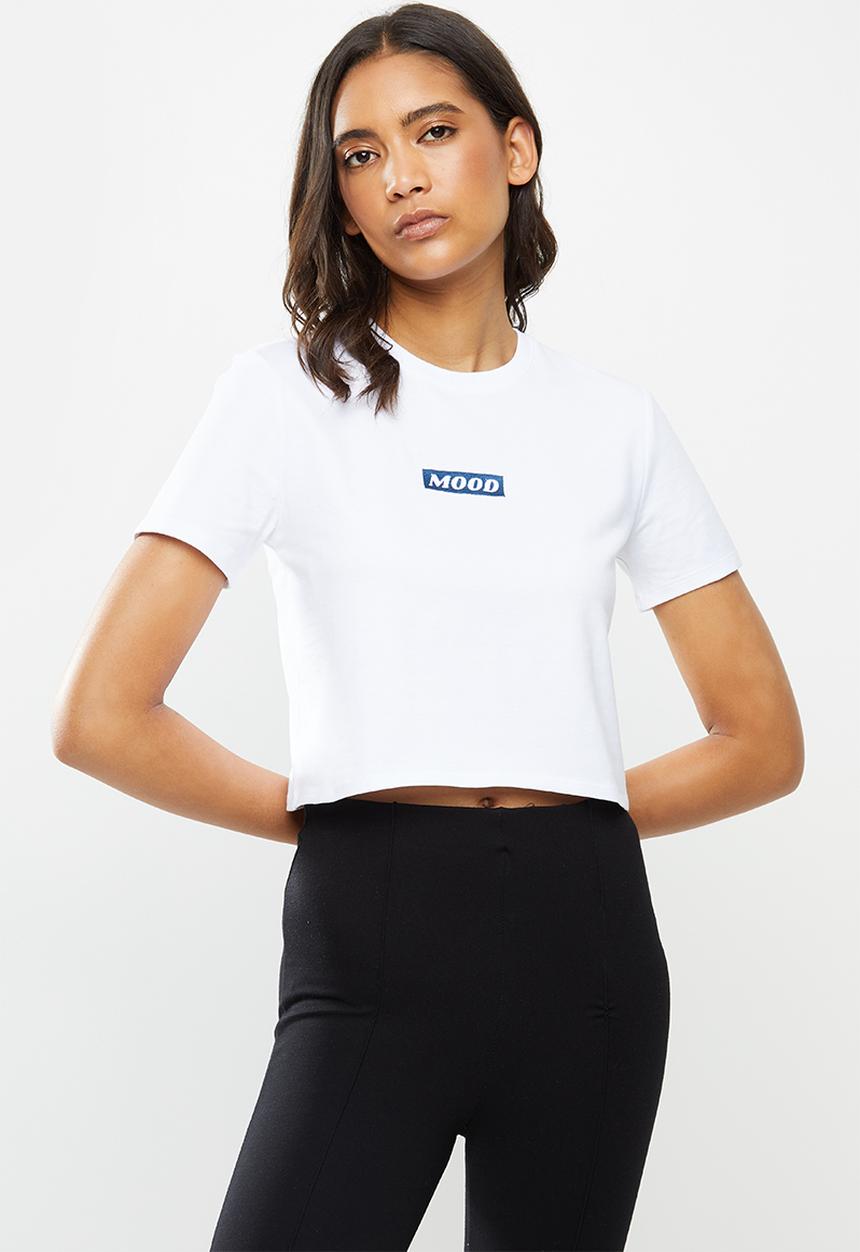 Factorie - Fitted graphic T-shirt - white