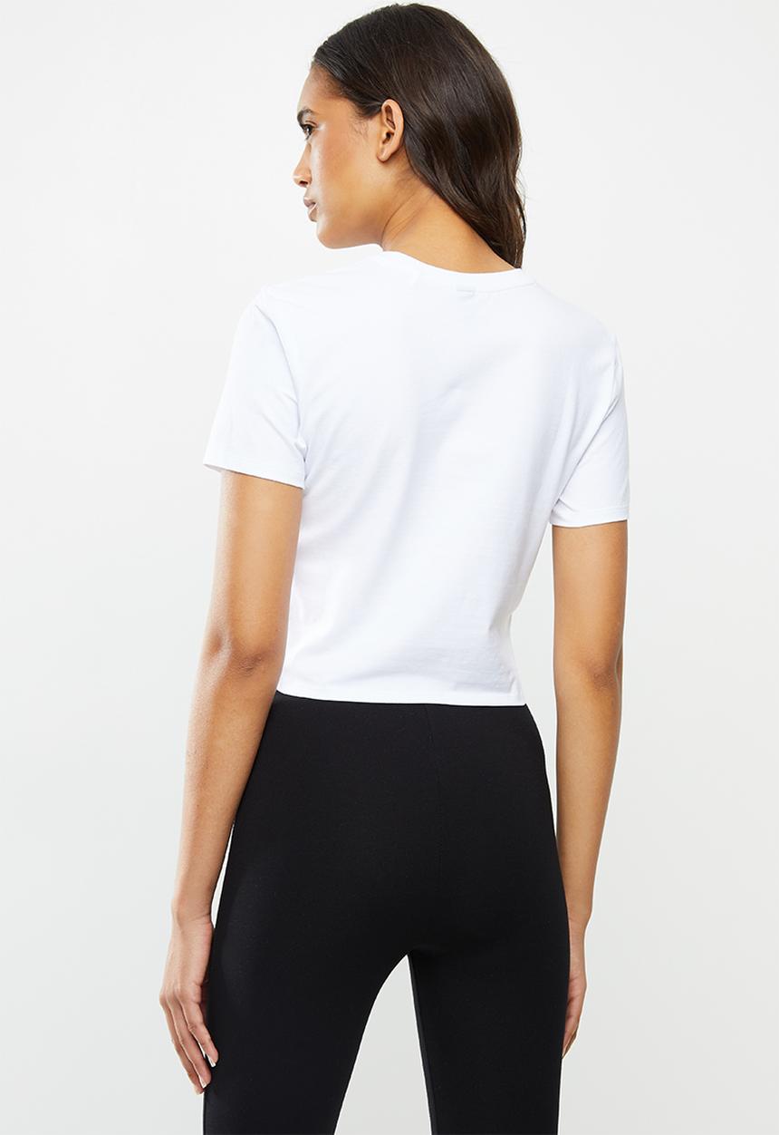 Factorie - Fitted graphic T-shirt - white