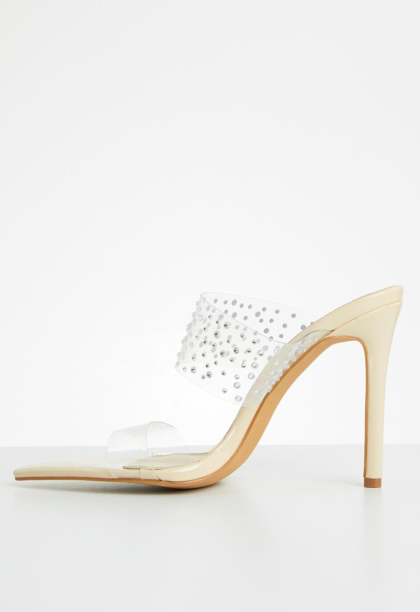 SISSY BOY - Sparkle out heel - neutral