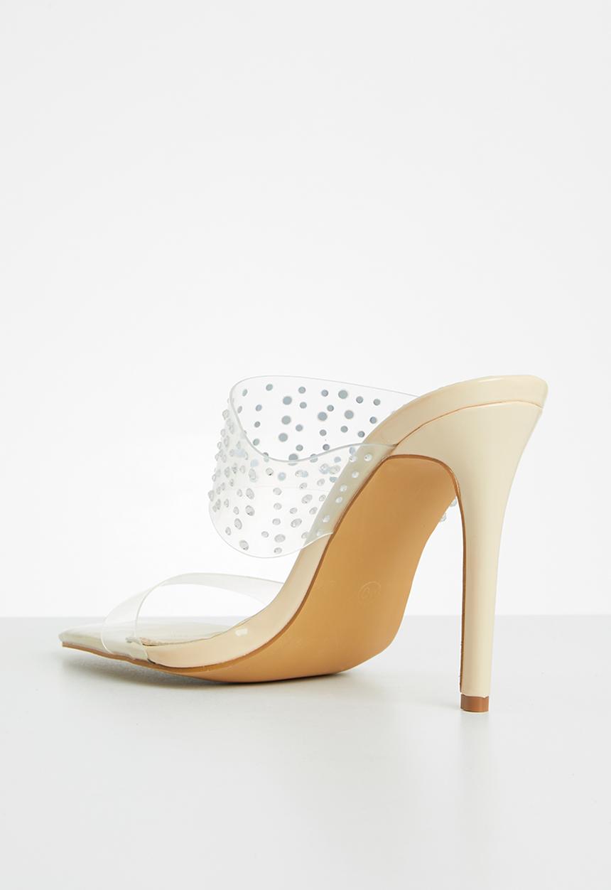 SISSY BOY - Sparkle out heel - neutral