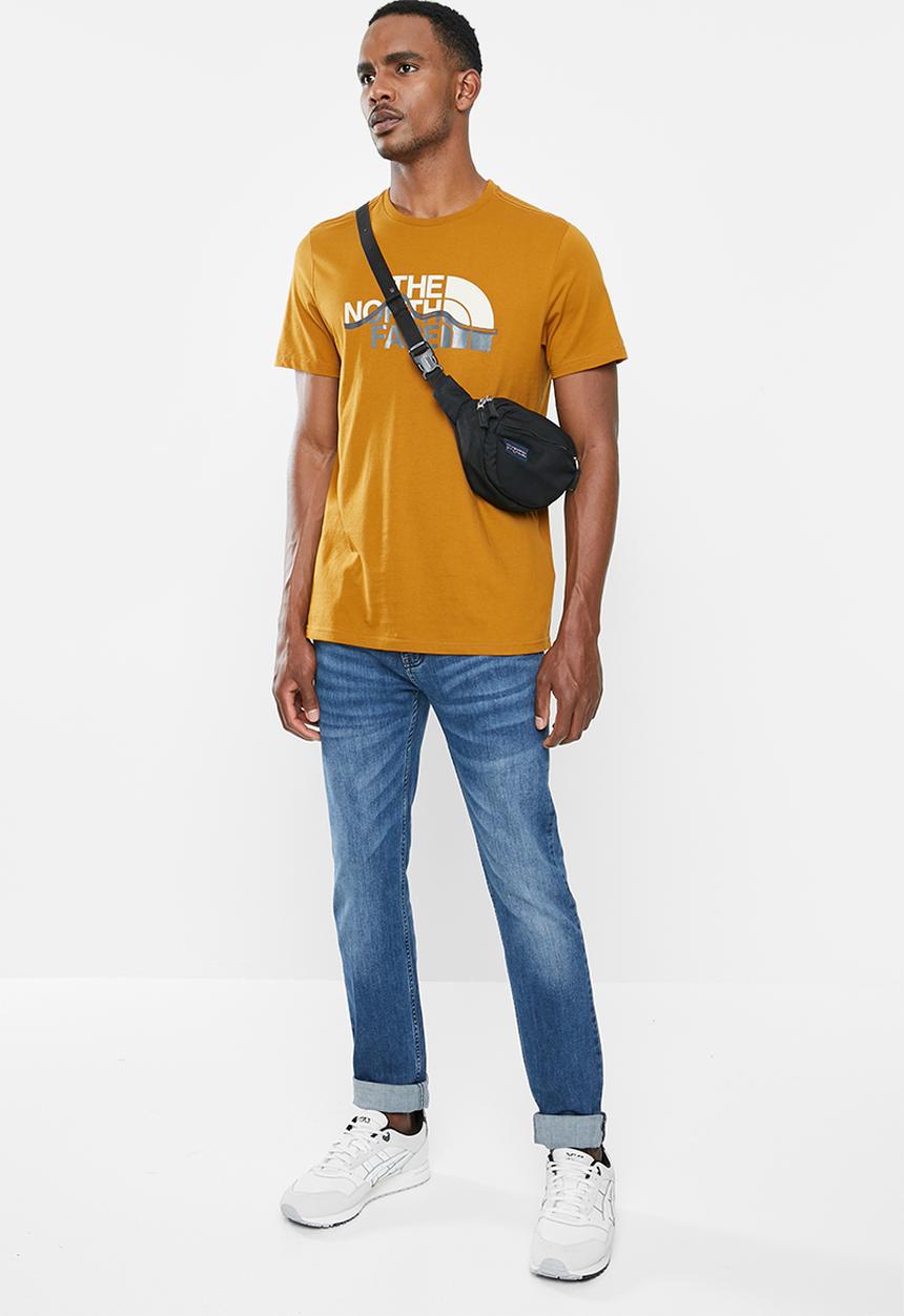 The North Face - Short sleeve mountain line tee - tan