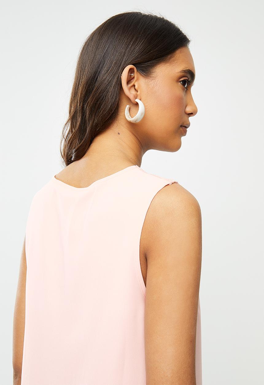 Vero Moda - Julian v-neck top - pink