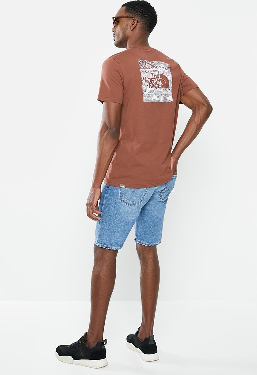 The North Face - S/s redbox celebration tee - brown & White 