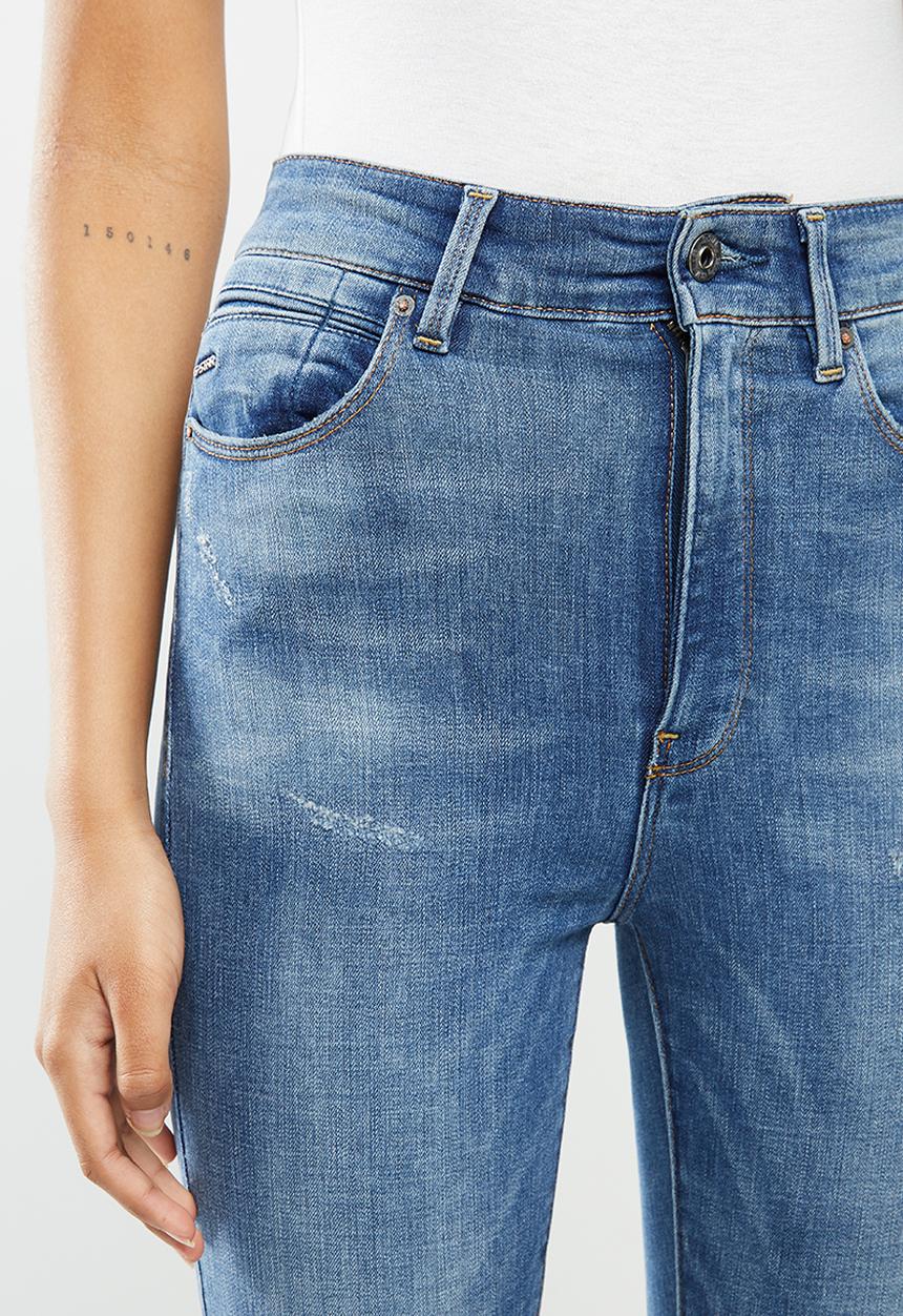 G-STAR - G-star shape high super skinny ankle jeans - blue 