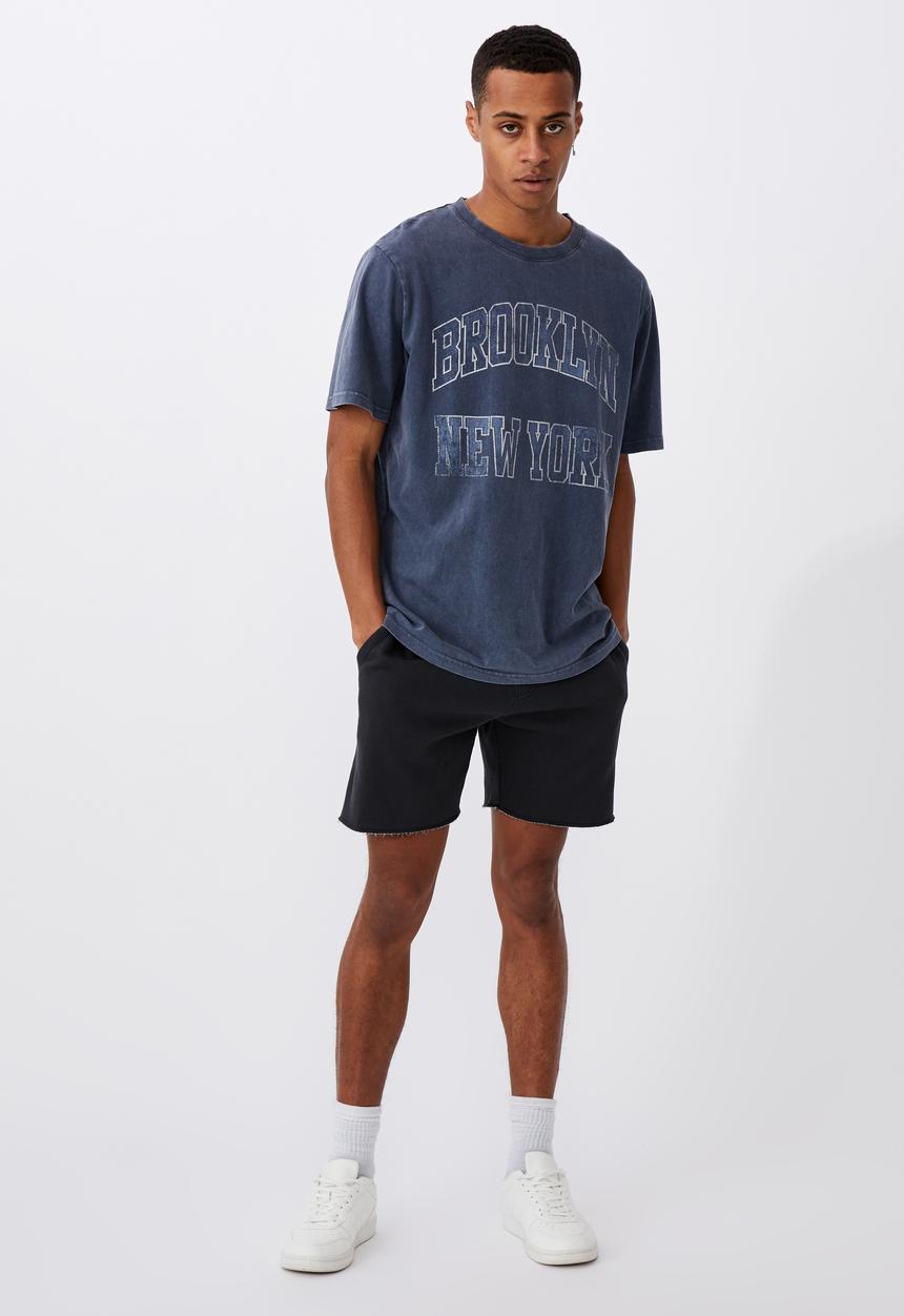 Cotton On - Brooklyn new york  bondi tee - true navy