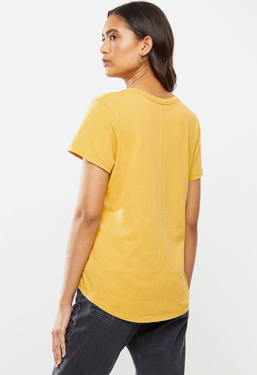 Cotton On - The one crew tee - washed mango