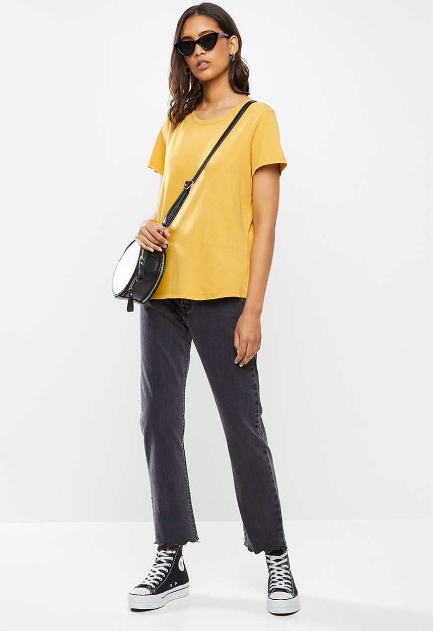 Cotton On - The one crew tee - washed mango