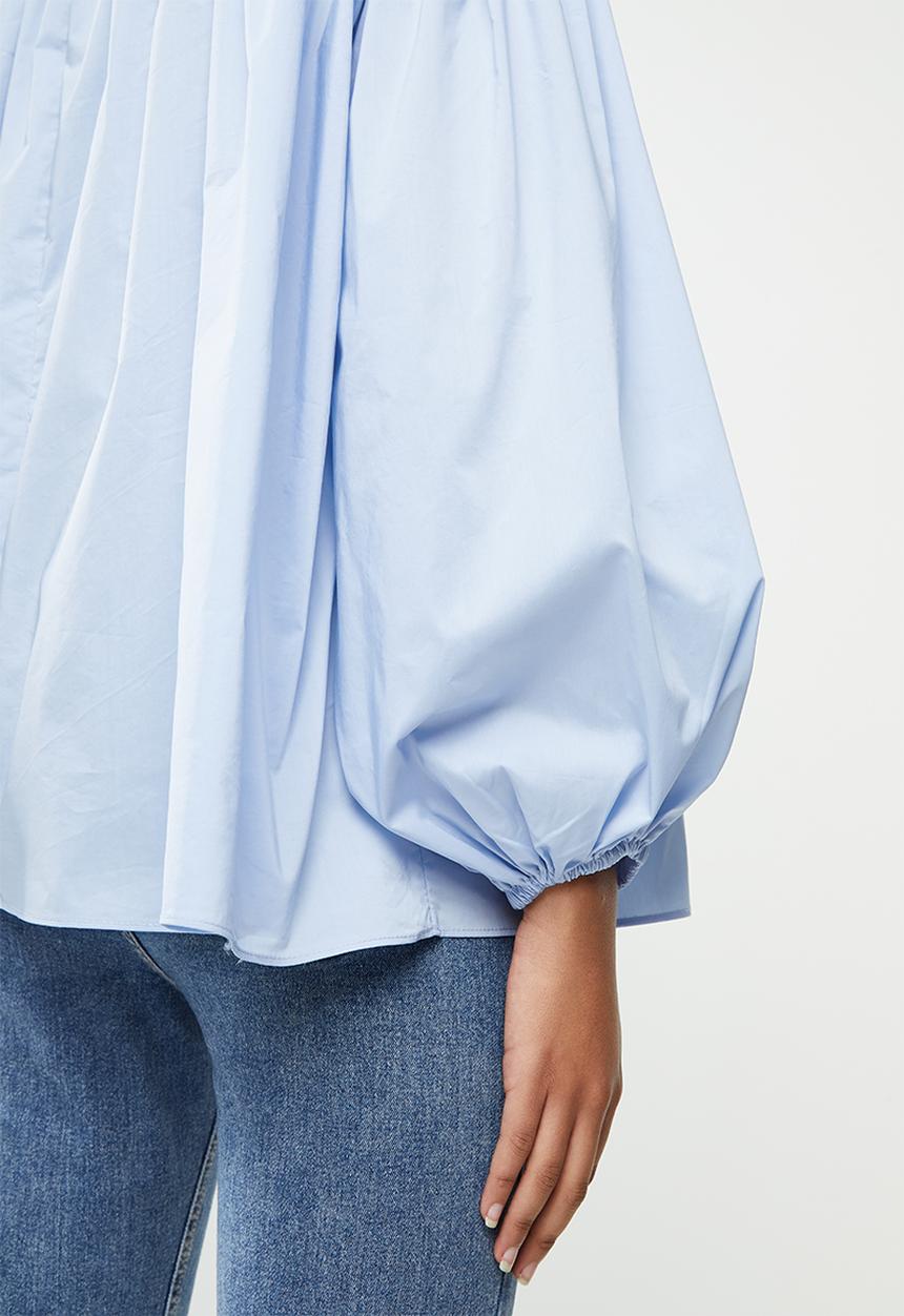 Glamorous - Tie front blouse - blue
