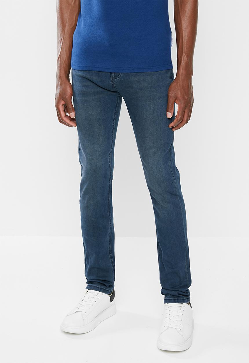 Jonathan D - Slim fit five pocke denim jeans - steel