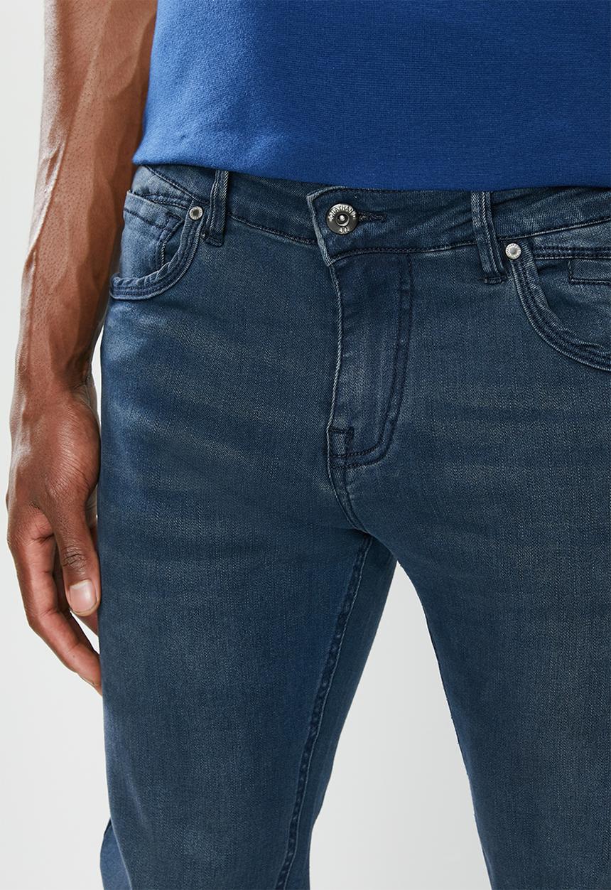 Jonathan D - Slim fit five pocke denim jeans - steel