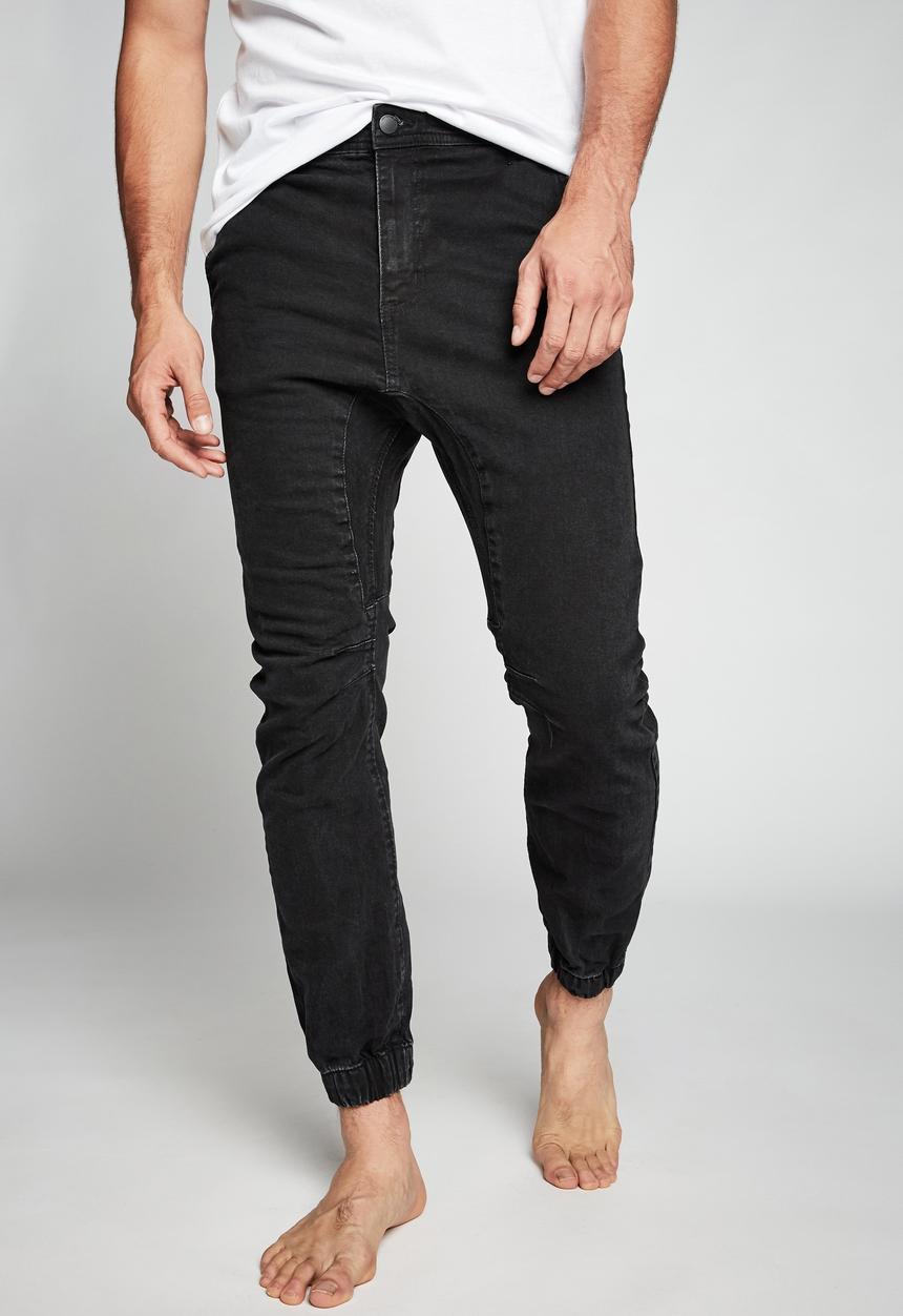 Cotton On - Slim denim jogger - black