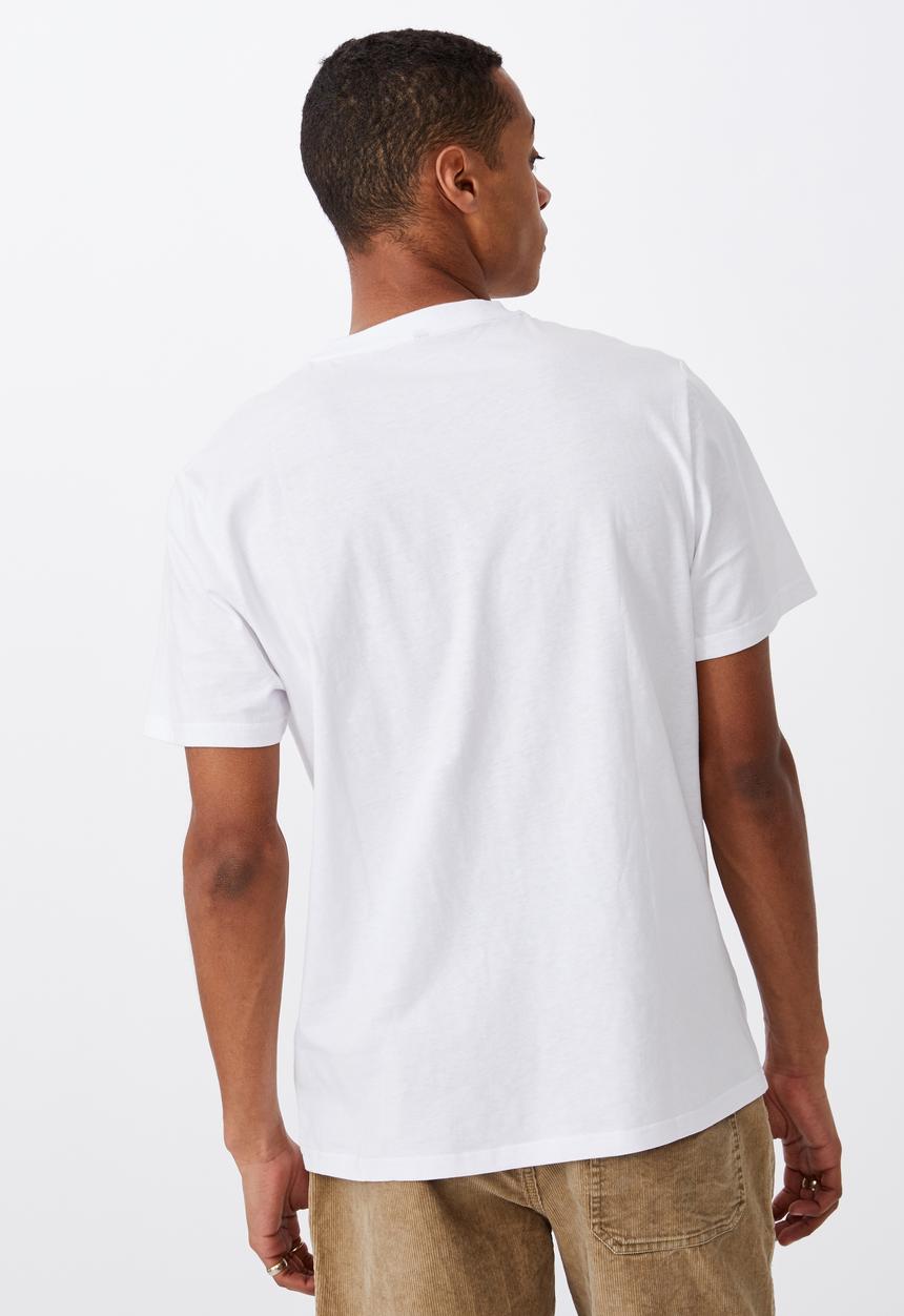 Cotton On - NYC infill Tbar street T-shirt - white