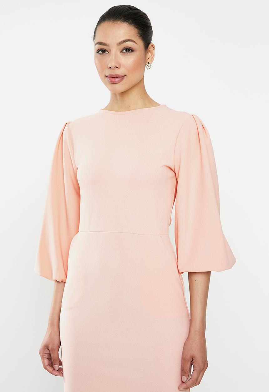 edit - Lantern sleeve shift - pink