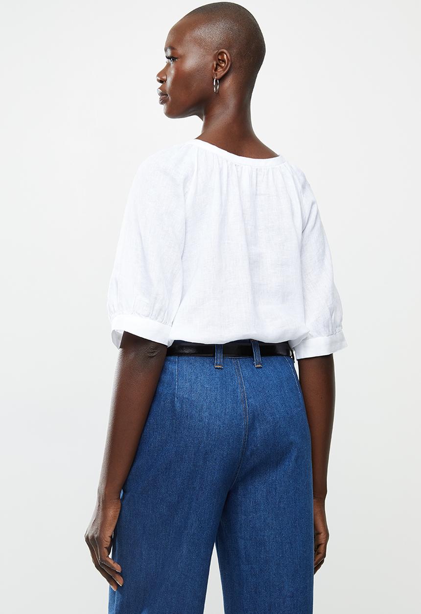 MANGO - Blouse santa - white 