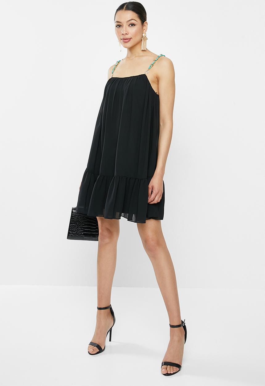 Missguided - Chain strap swing dress - black