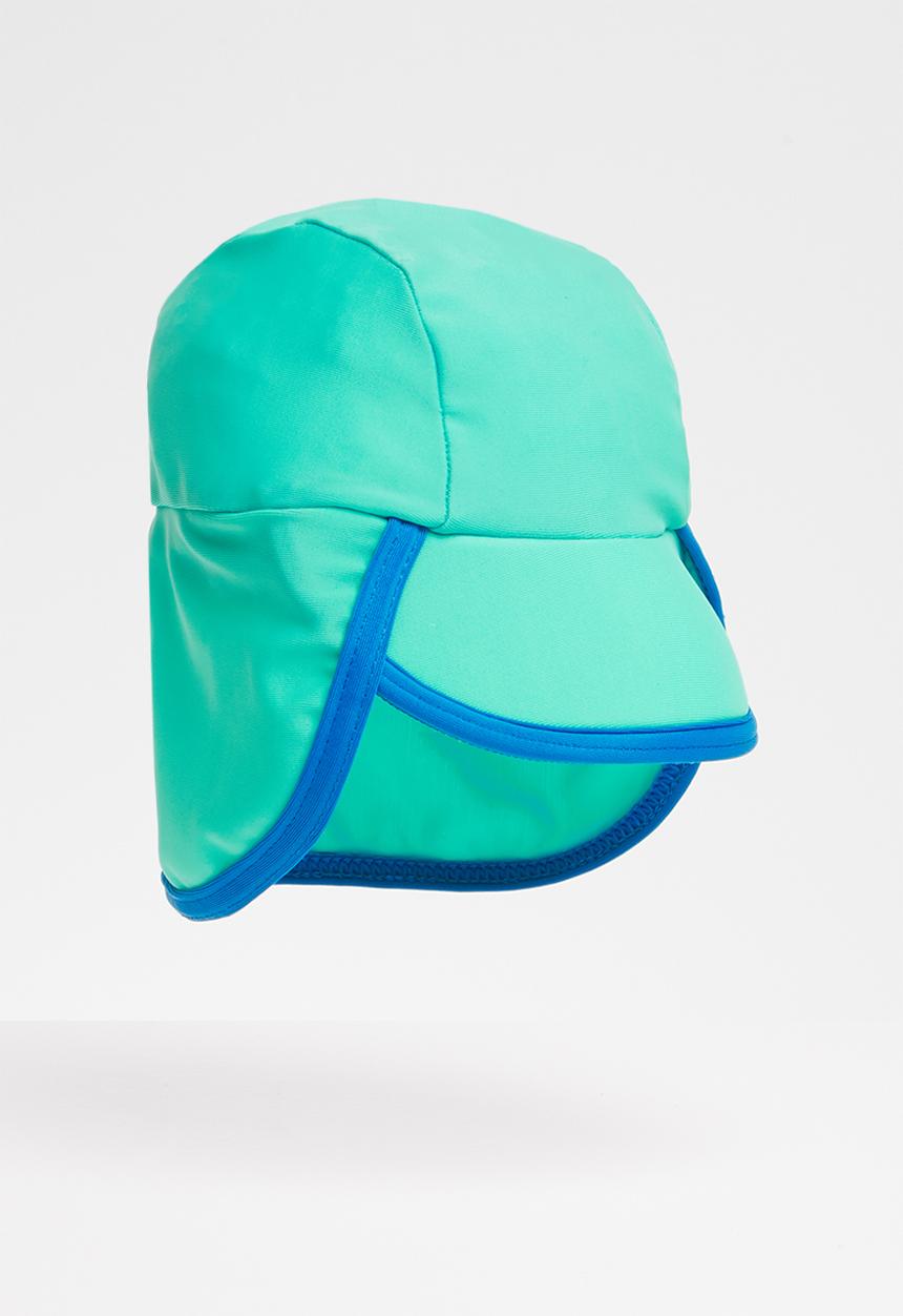 Pop Candy - Baby uv sun hat - blue & turquoise