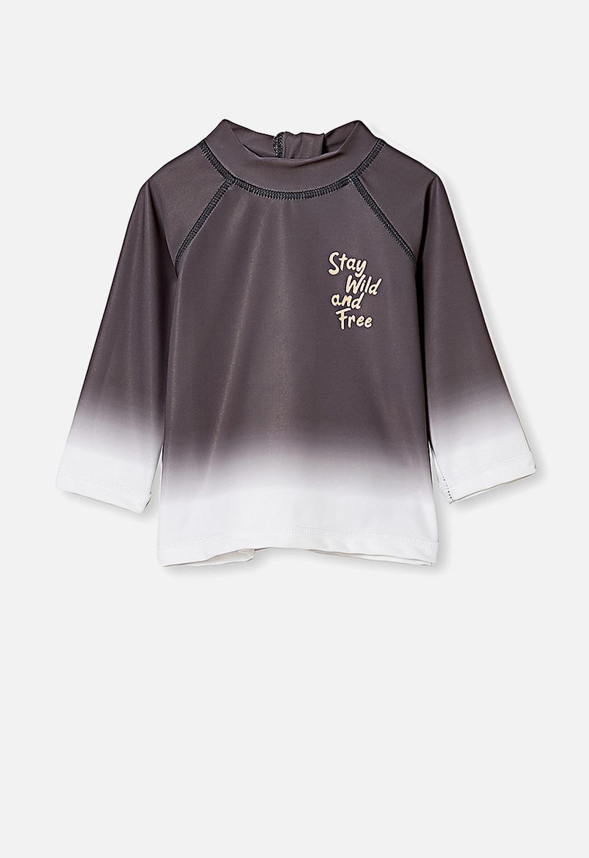 Cotton On - Freddie rash vest - graphite grey ombre