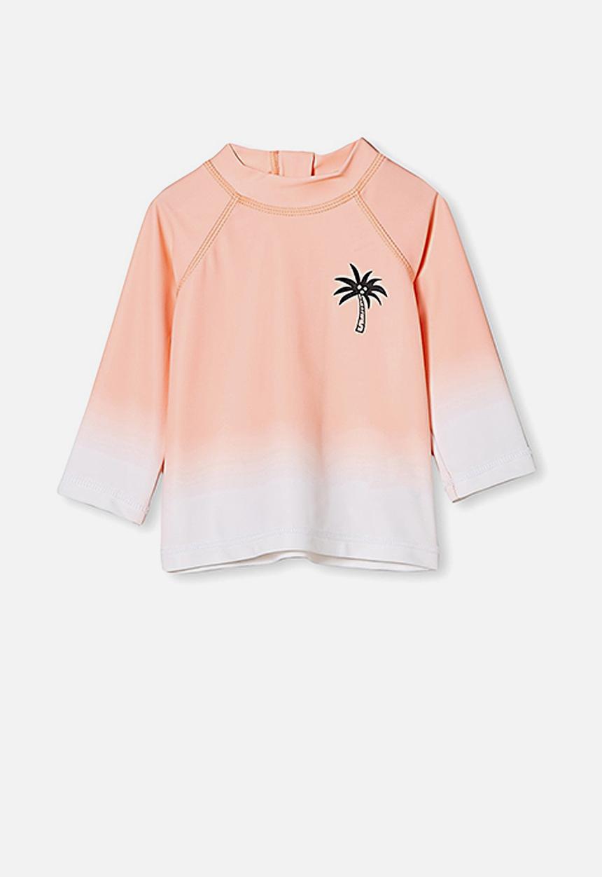 Cotton On - Freddie rash vest - tropical orange ombre
