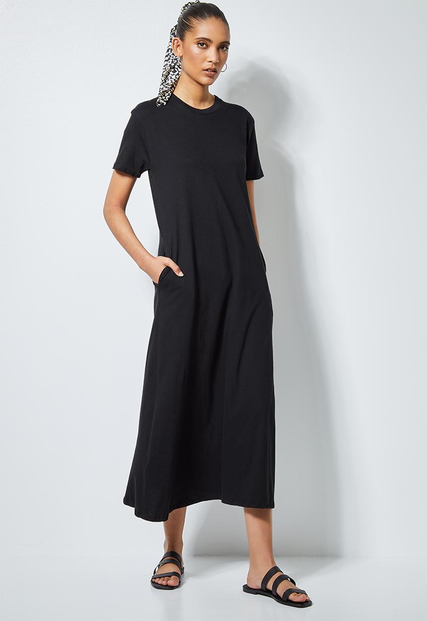 Superbalist - Trapeze pocket detail dress - black