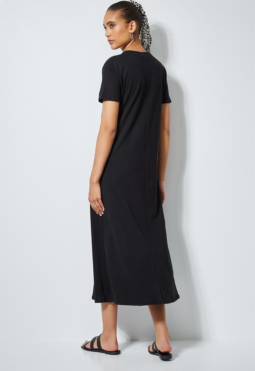 Superbalist - Trapeze pocket detail dress - black