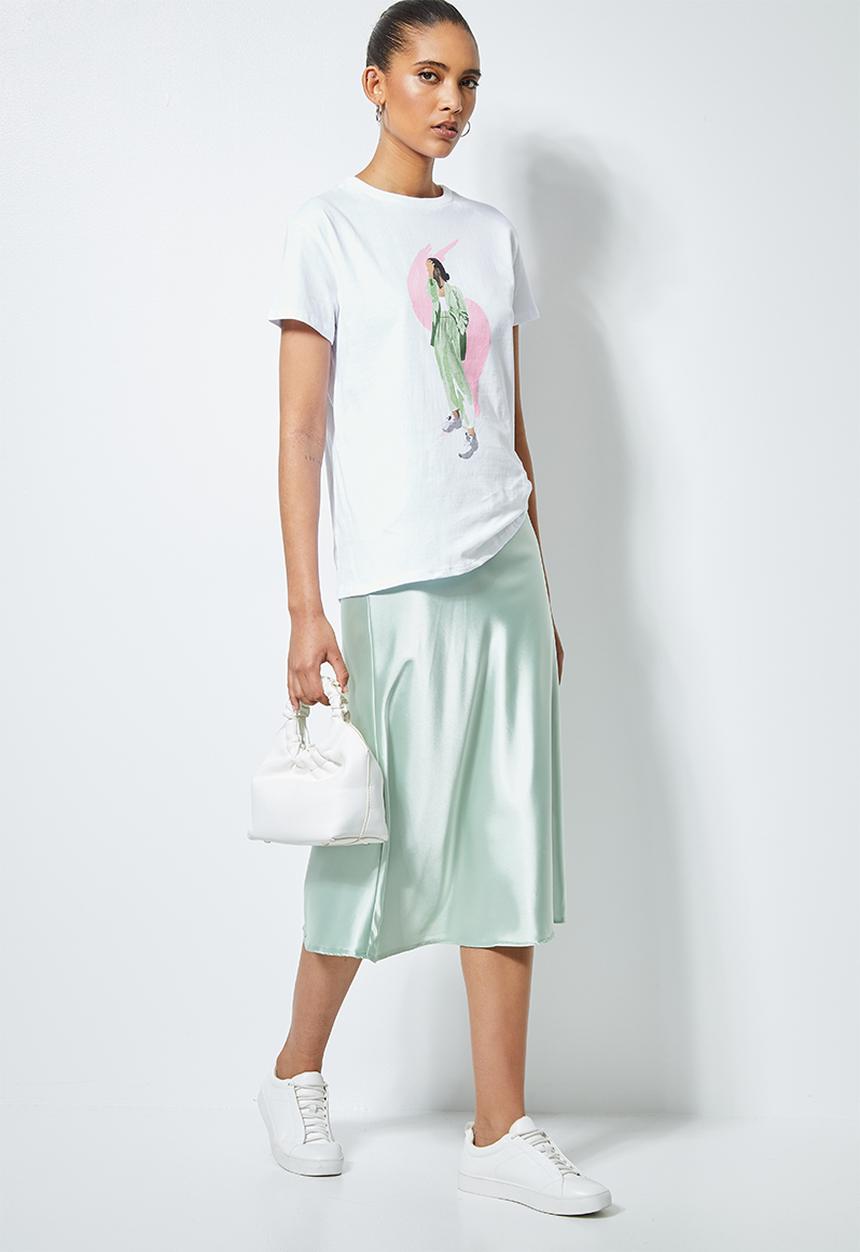 Superbalist - Printed tee - white 