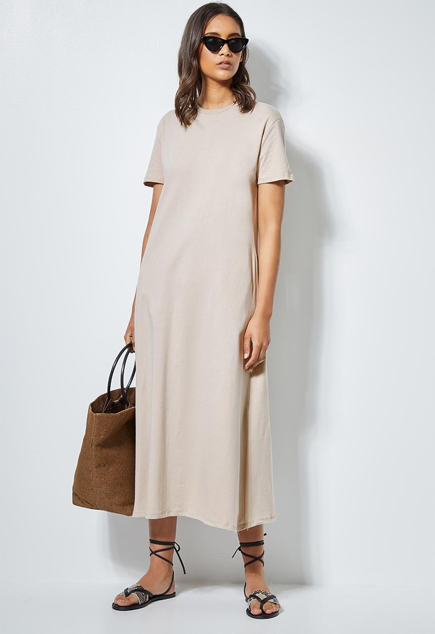 Superbalist - Trapeze pocket detail dress - neutral