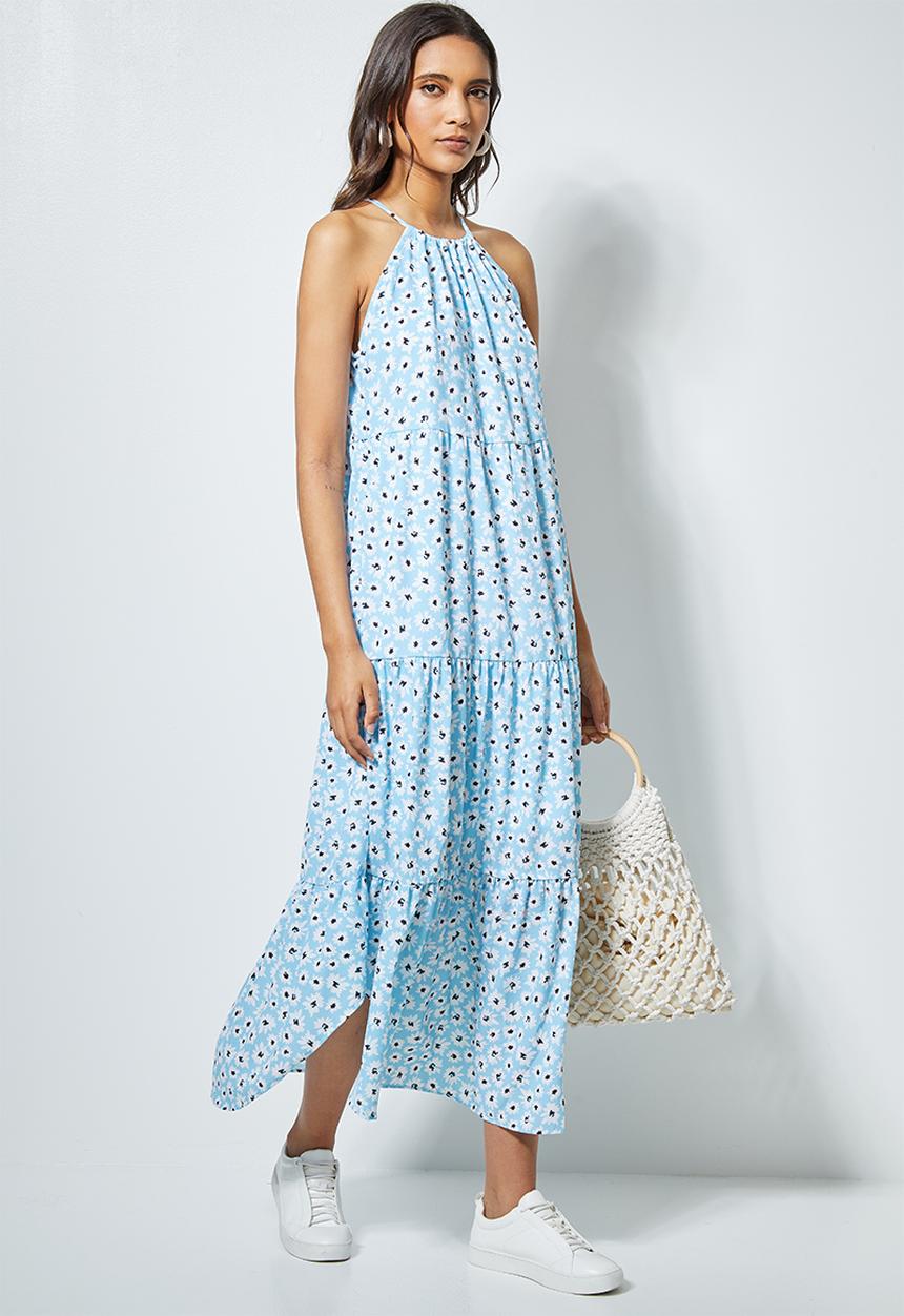 Superbalist - Halter maxi dress - blue 