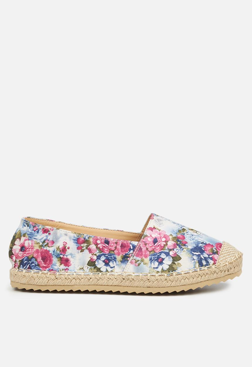 Butterfly Feet - Pursuit espadrille - blue & pink 