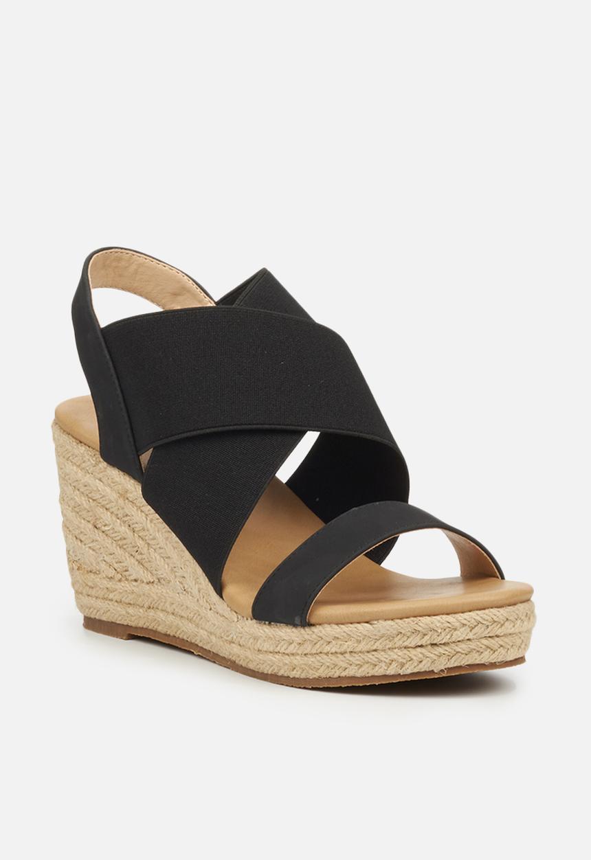 Butterfly Feet - Safarina wedge - black