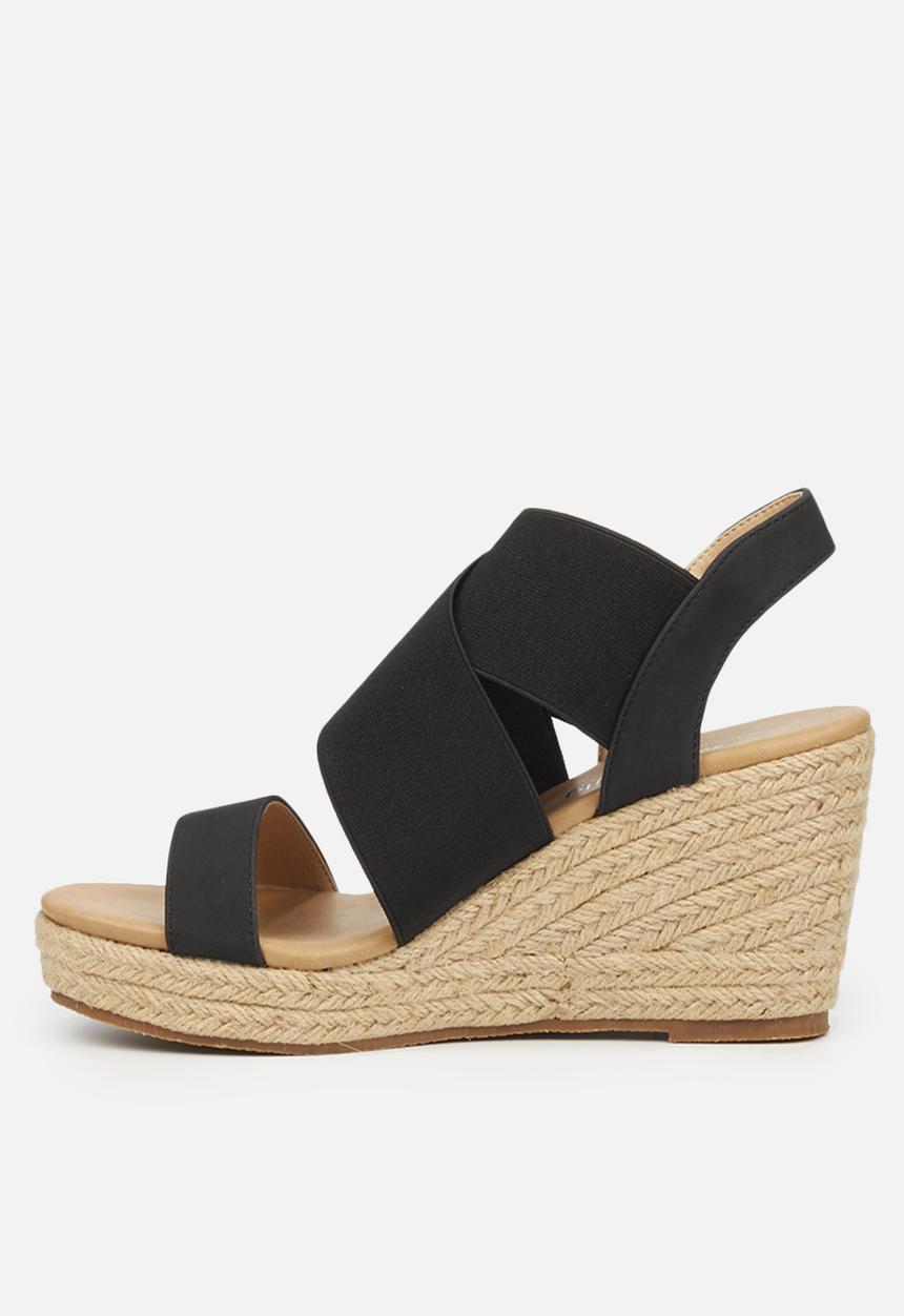 Butterfly Feet - Safarina wedge - black
