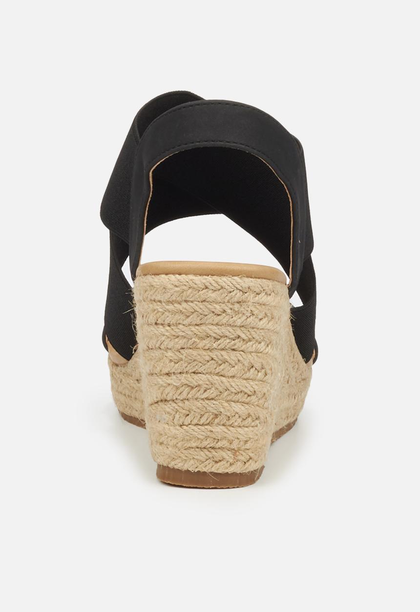 Butterfly Feet - Safarina wedge - black