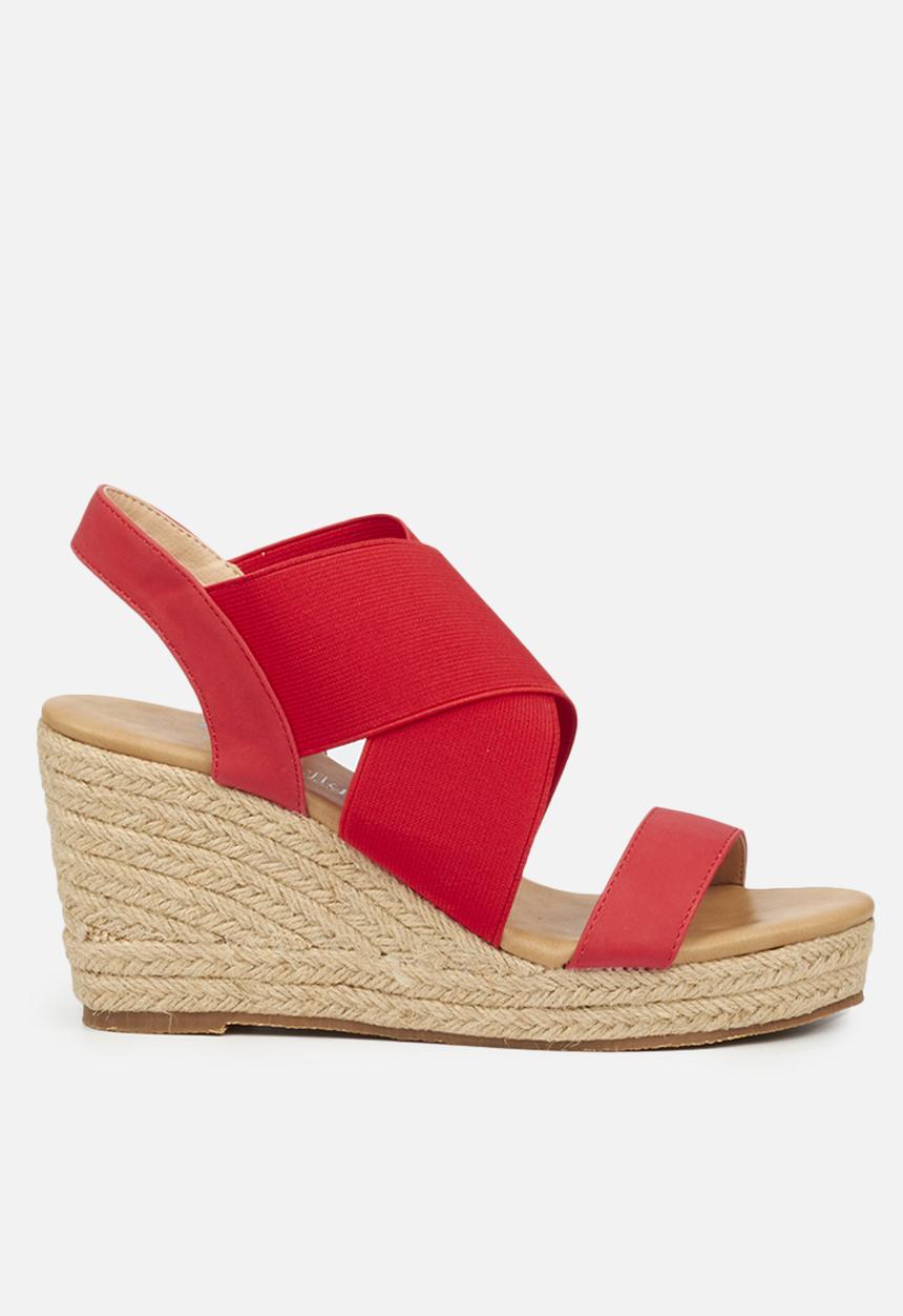 Butterfly Feet - Safarina wedge - red