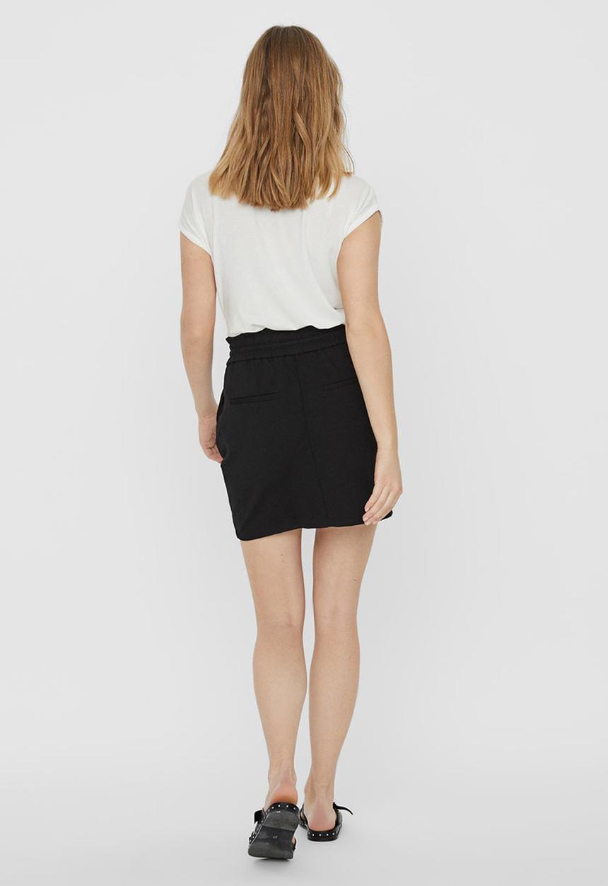 Vero Moda - Eva short ruffle skirt - black