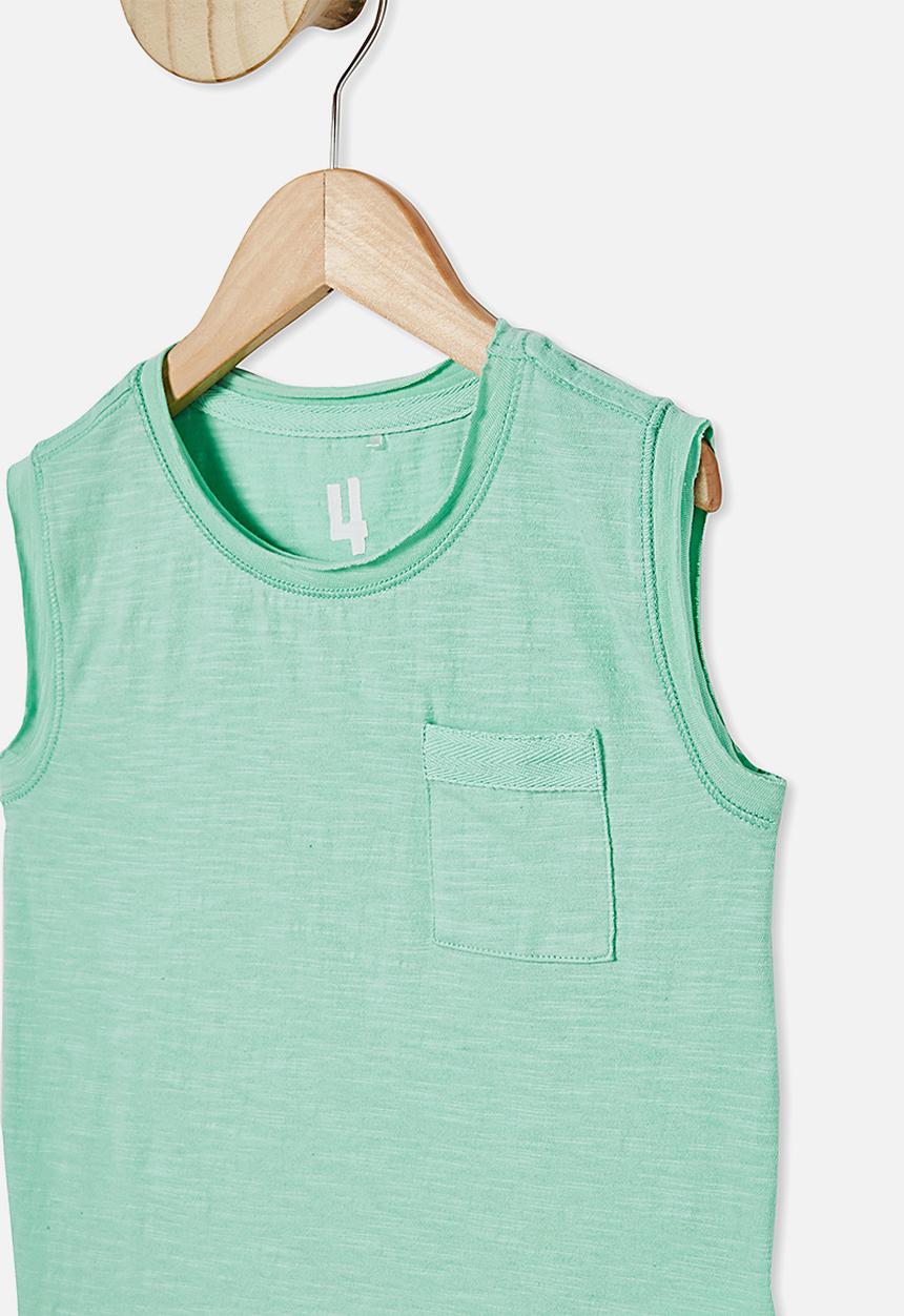 Cotton On - Oli textured tank - mint breeze