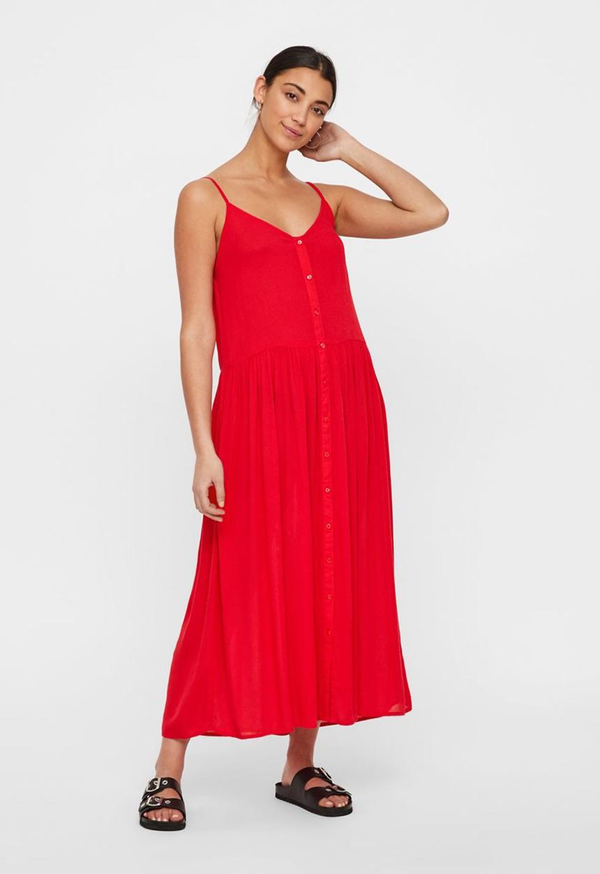 Vero Moda - Morning midi dress - red