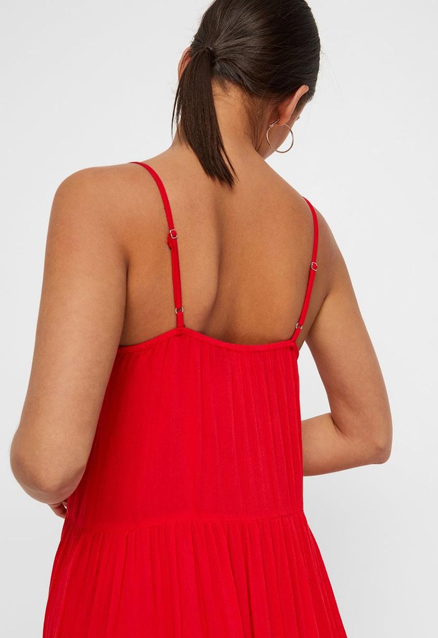 Vero Moda - Morning midi dress - red