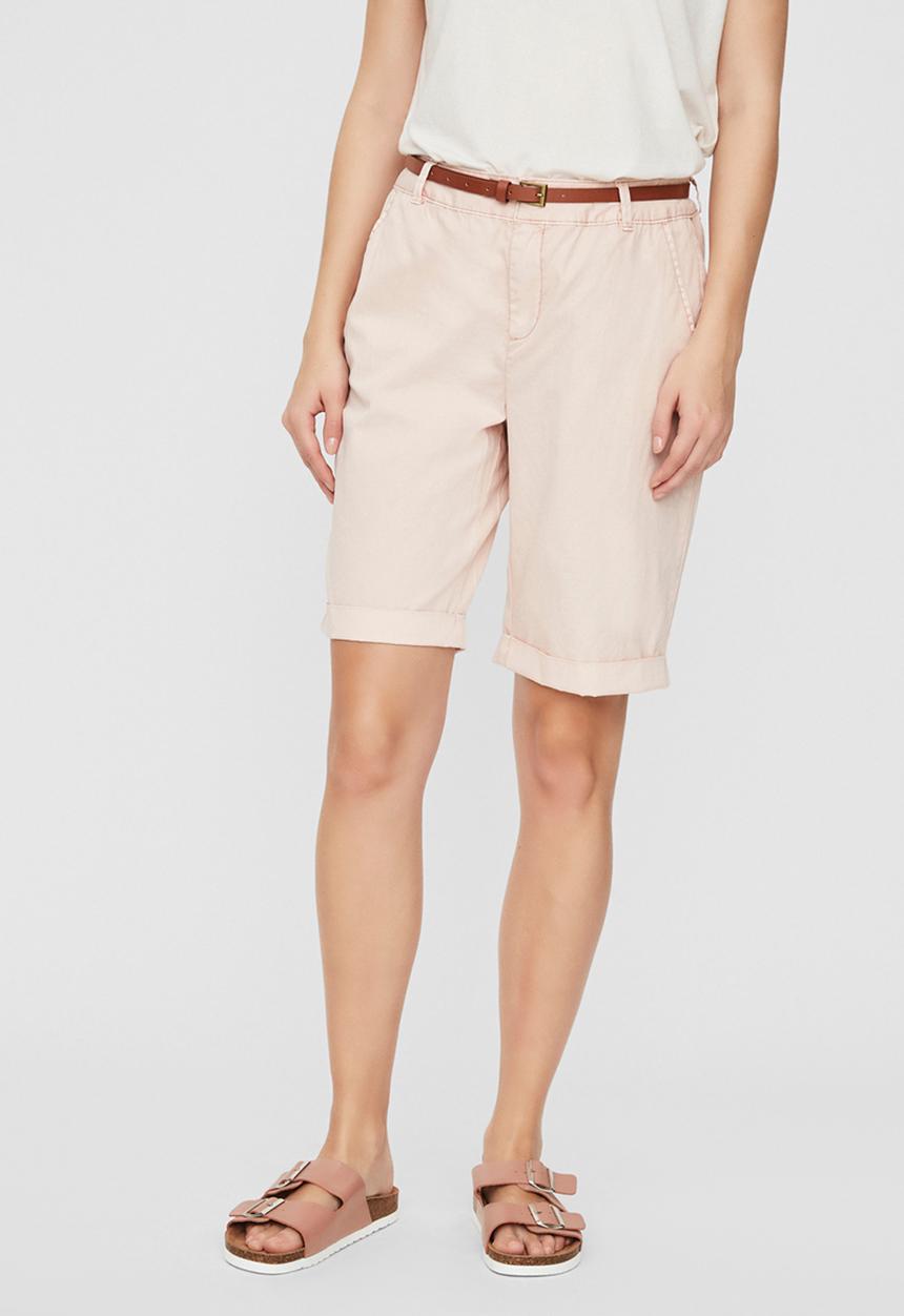 Vero Moda - Flash bermuda belt shorts - pink