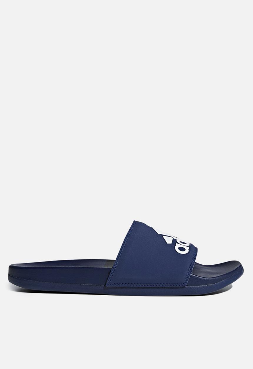 adidas Originals - Adilette comfort slides - dark blue & cloud white