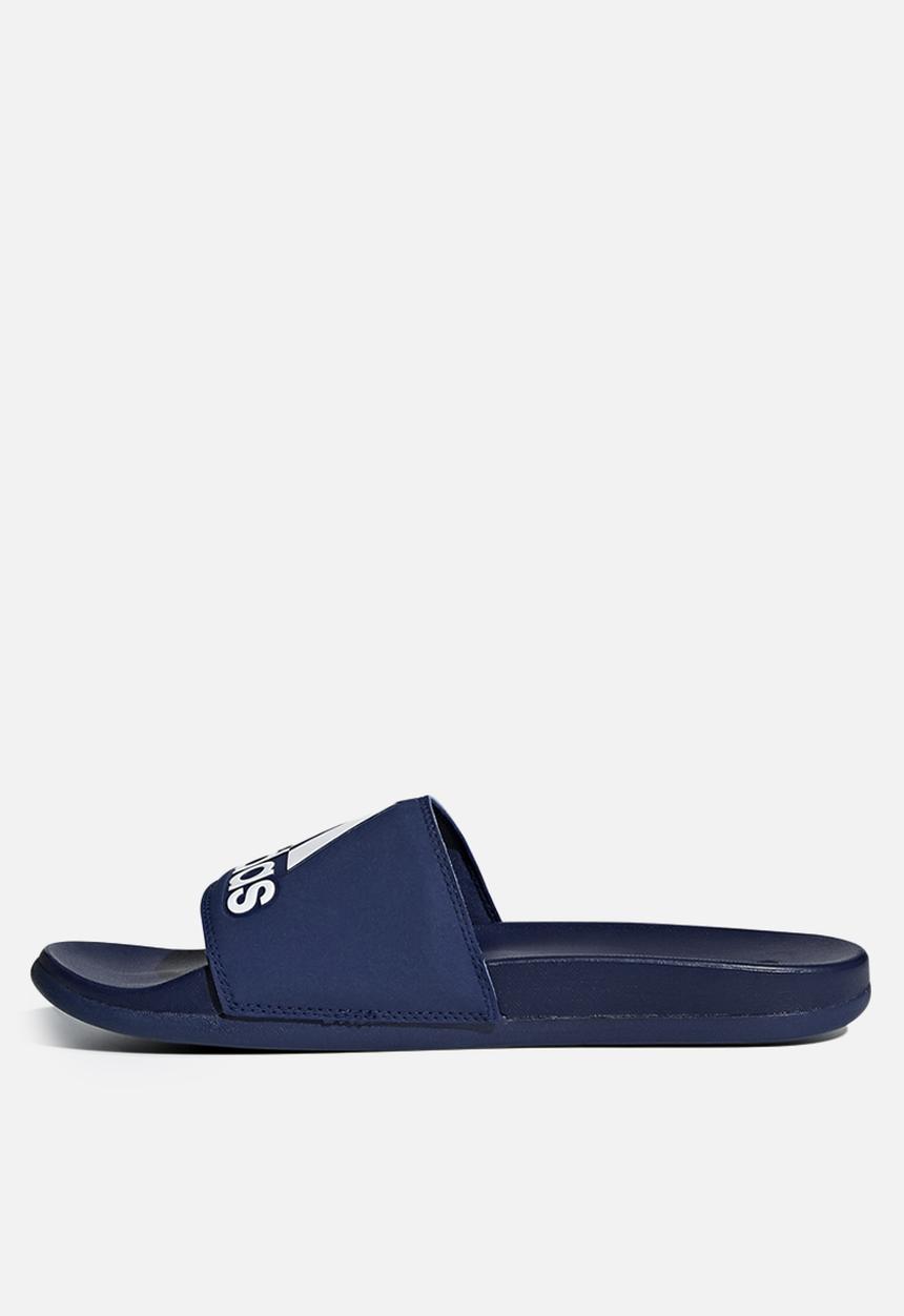 adidas Originals - Adilette comfort slides - dark blue & cloud white