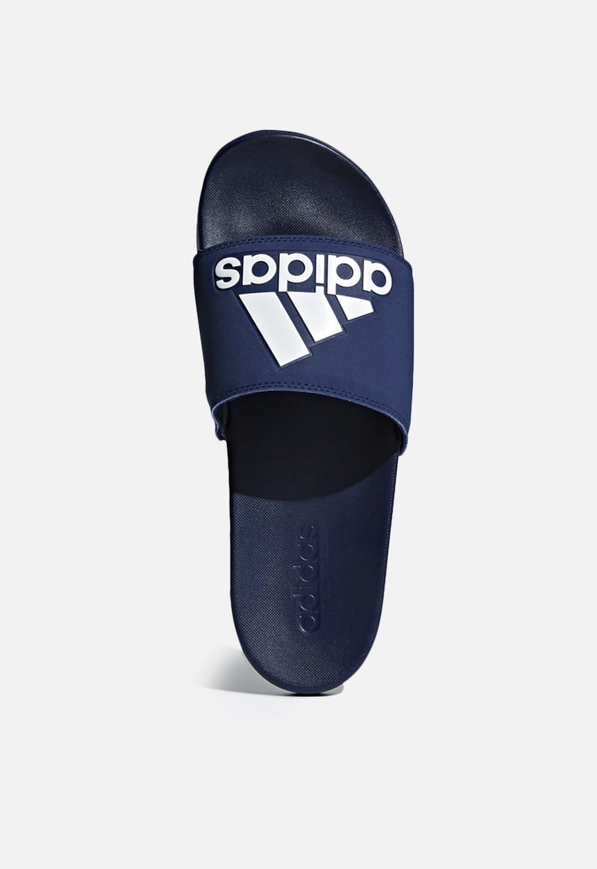 adidas Originals - Adilette comfort slides - dark blue & cloud white