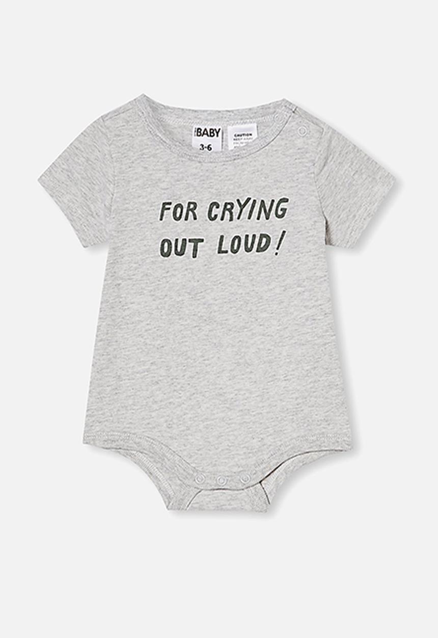 Cotton On - The short sleeve bubbysuit - grey 
