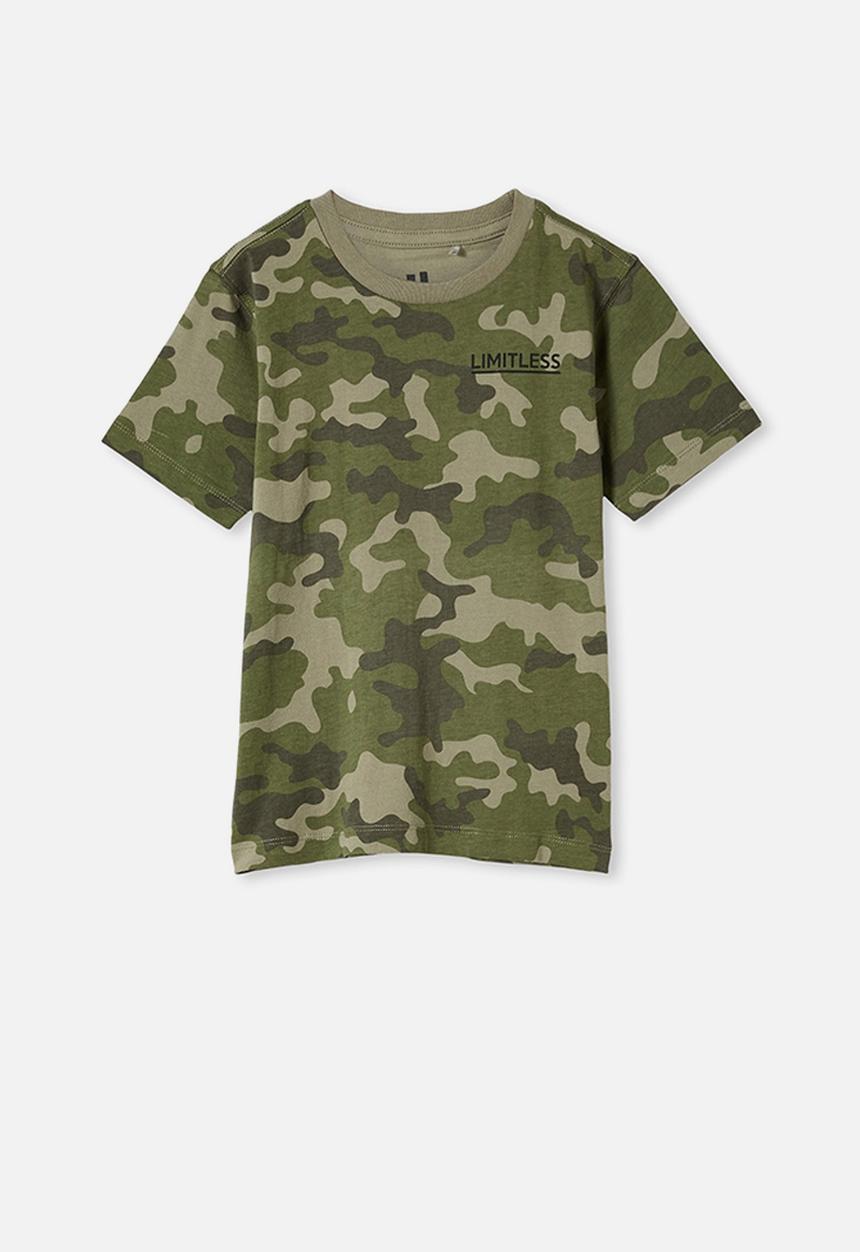 Cotton On - Max skater short sleeve tee - khaki